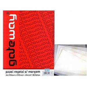 PAPEL VEGETAL SEM MARGEM 100FLS - GATEWAY