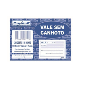 VALE SEM CANHOTO C/ 50FLS REF.6752-0 - ANIMATIVA
