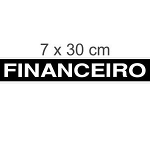PLACA SINALIZACAO FINANCEIRO - JA