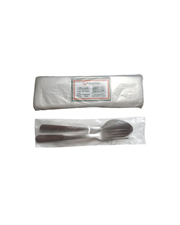 SACO PLASTICO TALHERES 6CM X 23CM C1000UN - SEGPLAST