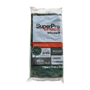 ESPONJA MULTIUSO DUPLA FC. 110 X 75MM X 23MM C/ 3UN REF.9423 - BETTANIN