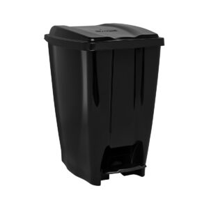 LIXEIRA 20L C/ PEDAL PRETA - JAGUAR