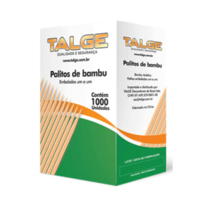 PALITO DE DENTE BAMBOO EMBALADO C/ 1.000UN - TALGE