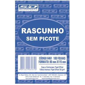 RASCUNHO 115MM X 160MM C/ PICOTE REF.6423 - SAO DOMINGOS