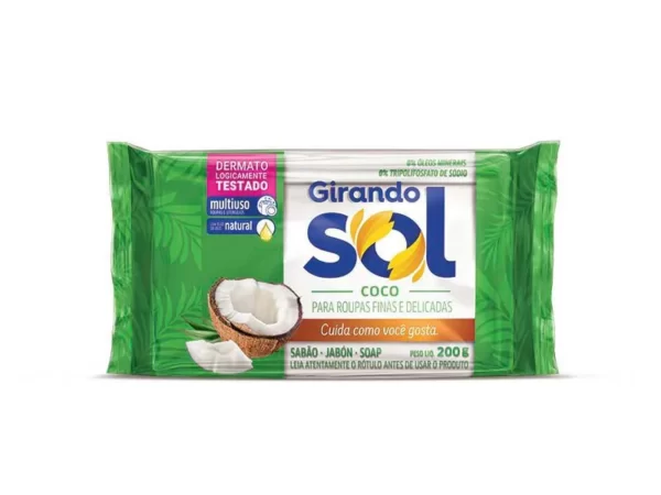SABAO BARRA COCO 200G - GIRANDO SOL