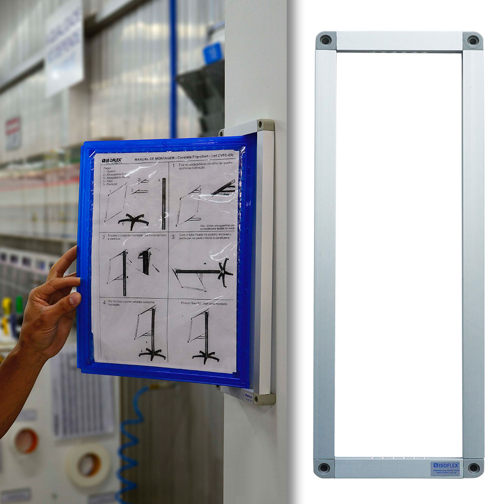 SUPORTE ALUMINIO P/ 15 PASTAS REF.SAP2-15 - ISOFLEX - Imagem 2