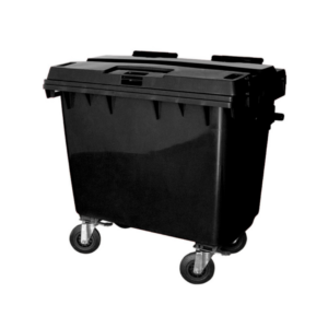 LIXEIRA CONTENTOR 1000L C/ RODAS PRETO - JSN