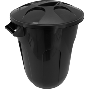 LIXEIRA 60L C/ TAMPA PRETA REF.3079 - JAGUAR