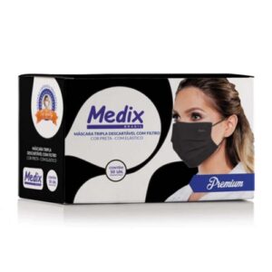 MASCARA TRIPLA DESC. TNT PRETA C/ 50UN - KOCH