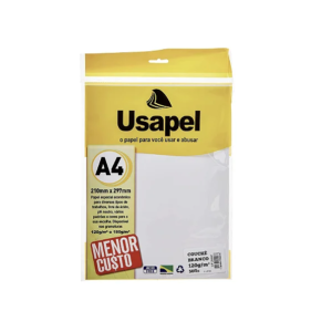 PAPEL VERGE A4 BRANCO 120G C/50UN - USAPEL