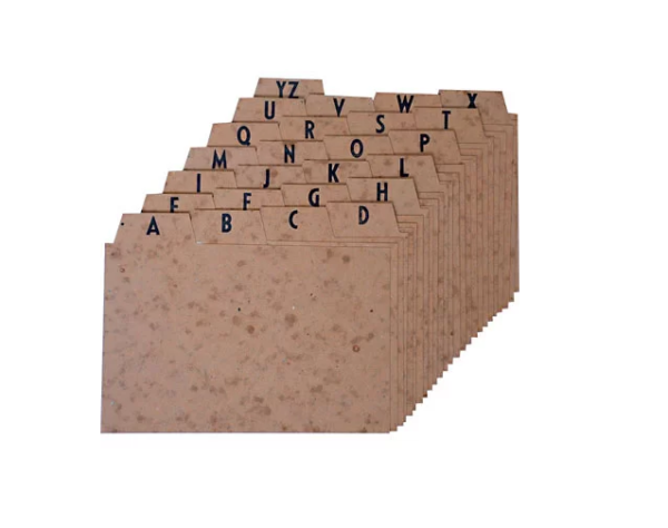 INDICE CARTOLINA MANO