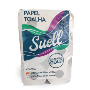 PAPEL TOALHA ROLO 20 X 200M 32GR ECO 100% CEL. C/ 6UN - SUELL