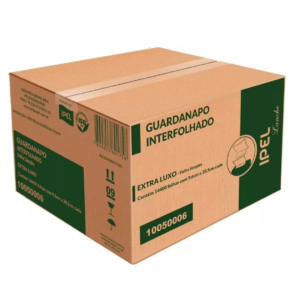 GUARDANAPO INTERF. FL DUPLA LANCHE 9,6 X 20,5CM C/ 8000UN REF.10050005 100% CEL. - IPEL