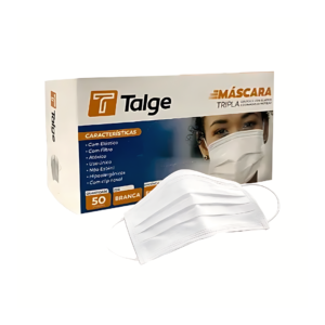 MASCARA TRIPLA DESC. BRANCO C/ 50UN - TALGE