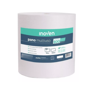 PANO MULTIUSO ROLO BRANCO 28CM X 300M - INOVEN