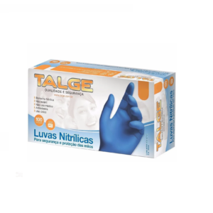 LUVA NITRILICA AZUL C/ 100UN - TALGE