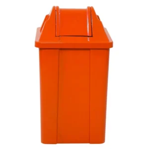 LIXEIRA 60L BASCULANTE LARANJA REF.Q60L - JSN