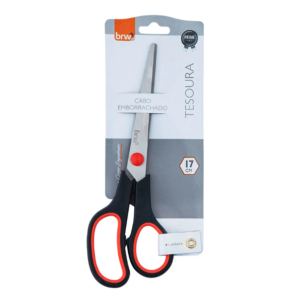 TESOURA 17CM CABO EMBORRACHADO REF. TE1702 - BRW