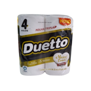 PAPEL HIG. FOLHA TRIPLA 4 X 20M - DUETTO