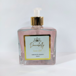 SABONETE LIQUIDO LUMINA GOLD RED FLOWERS 350ML C/ PUMP - DONNABELLY
