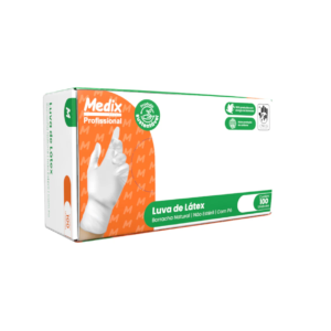 LUVA LATEX C/ 100UN - MEDIX PROFISSIONAL