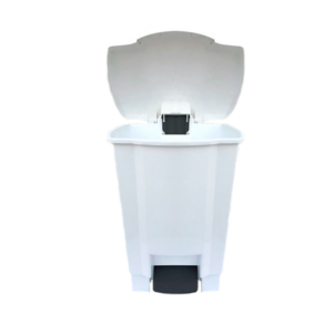 lixeira branca 50l tonk aberta