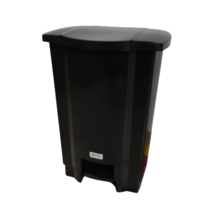 LIXEIRA 50L C/ PEDAL PRETA - TONK