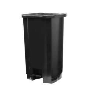 LIXEIRA 100L C/ PEDAL PRETA - TONK