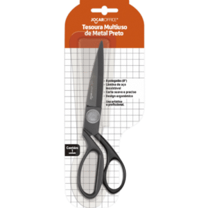 TESOURA 21CM LAMINA INOXIDAVEL PRETO REF.91020 - JOCAR OFFICE