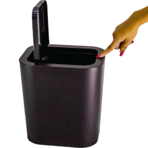 LIXEIRA 12L PUSH CLICK PRETA - TONK