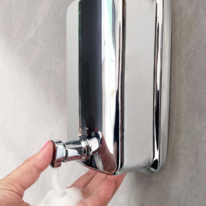 SABONETEIRA ESPUMA C RESERVATORIO 1L AÇO INOX VISIUM - BIOVIS 1