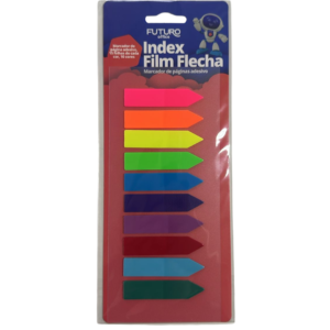 MARCADOR DE PAGINA ADESIVO SETA 44X12MM NEON C/ 10 CORES C/ 15FLS REF.FO0222207 - FUTURO