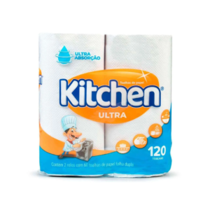 PAPEL TOALHA 19CM X 20,5M C/ 2 X 60FLS - KITCHEN
