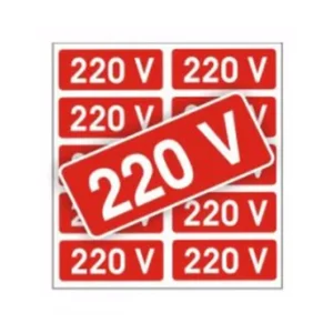 ADESIVO SINALIZACAO 220V C/ 10UN - JA