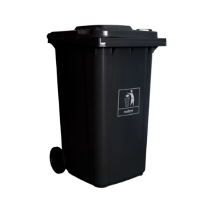 LIXEIRA CONTENTOR 240L C/ RODAS PRETO - NOBRE