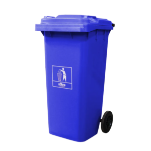 LIXEIRA CONTENTOR 120L C/ RODAS AZUL - NOBRE
