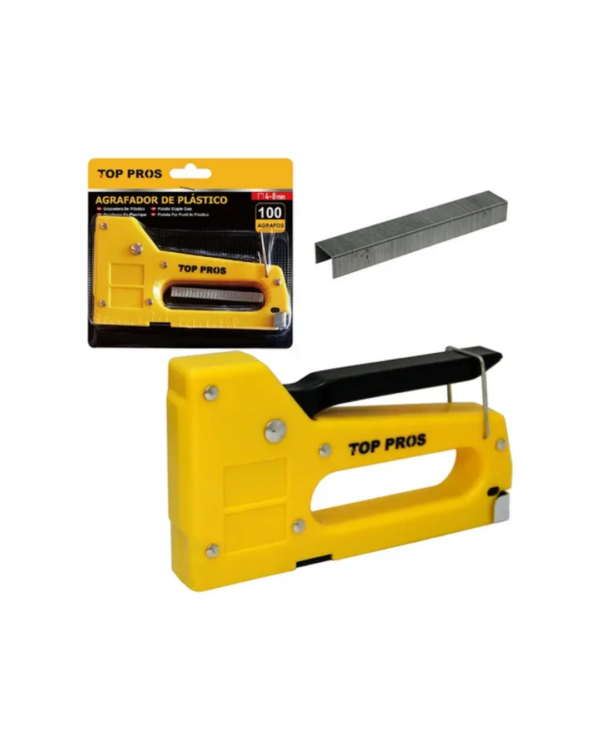 GRAMPEADOR PLAST. TAPECEIRO C 100 GRAMPOS REF. TOP4990 - TOP PROS