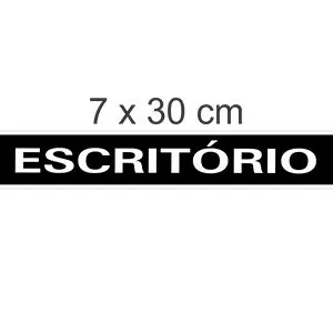 PLACA SINALIZACAO ESCRITORIO - JA