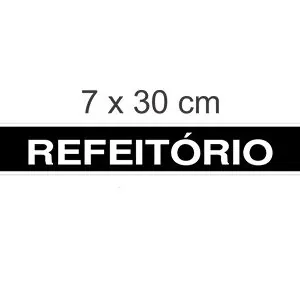 PLACA SINALIZACAO REFEITORIO - JA