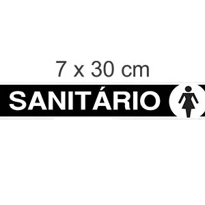 PLACA SINALIZACAO SANITARIO C/ LOGO - JA
