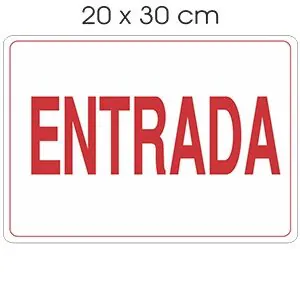 PLACA SINALIZACAO ENTRADA - JA