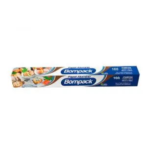 PAPEL ALUMINIO 30CM X 100M - BOMPACK