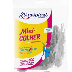 COLHER CAFE TRANS. C/ 100UN - STRAWPLAST