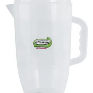 JARRA PLASTICA C/ TAMPA TRANSPARENTE 2L - PLASVALE