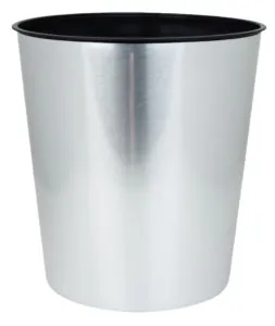 LIXEIRA 10L PRETO LABEL INOX REF.25529 - ARQPLAST
