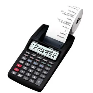 CALCULADORA 12 DIG C/ IMPRESSÃO HR-8RC-BK - CASIO