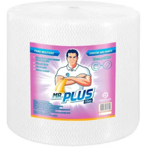 PANO MULTIUSO ROLO BRANCO 20CM X 300M - MR.PLUS SLIM