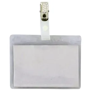 CRACHA TRANSPARENTE HORIZONTAL 70X100 C/ PRESILHA REF. C-7 - ACP