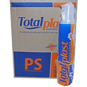 COPO DESC. TRANSPARENTE C/ 100UN PS - TOTALPLAST