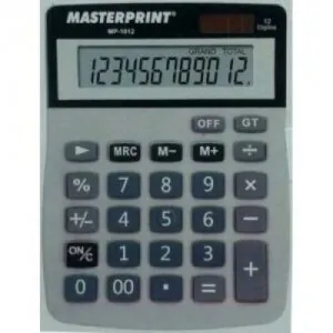 CALCULADORA 12 DIG MP-1012 - MASTERPRINT